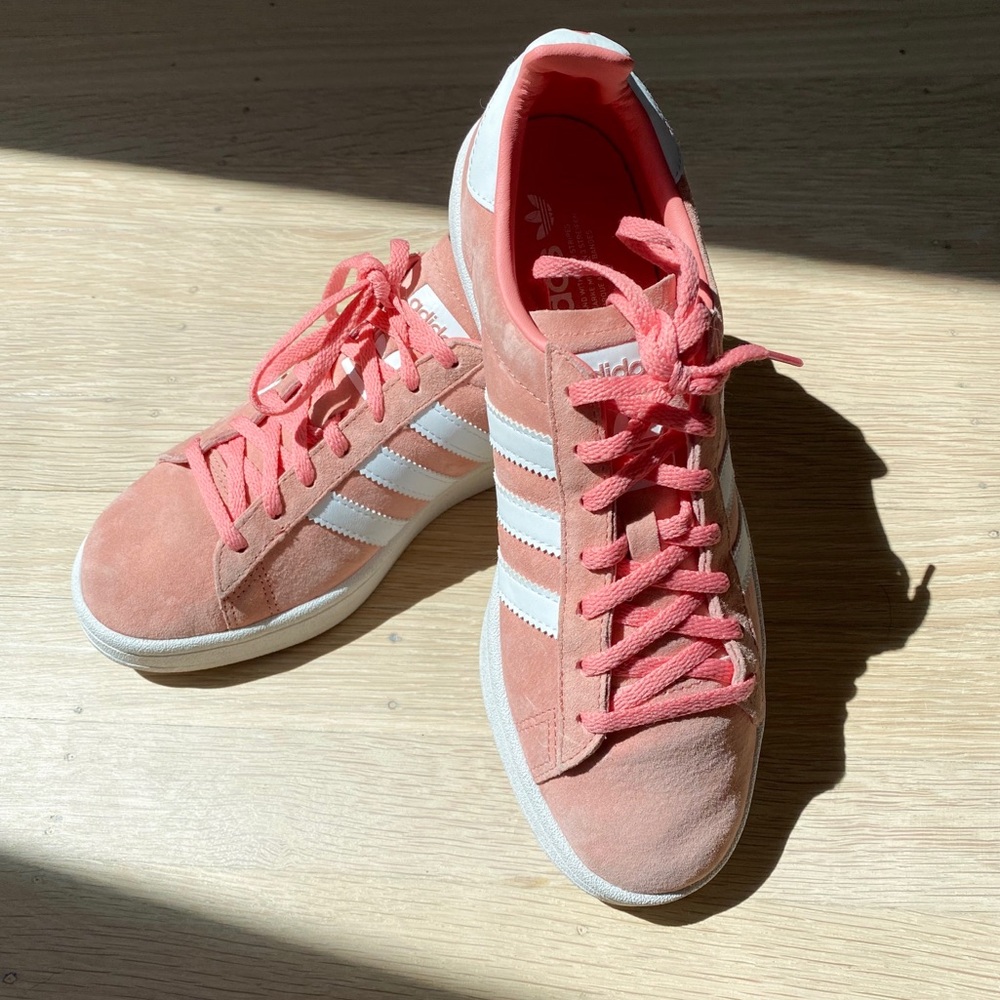 Pink Adidas Campus Shoes